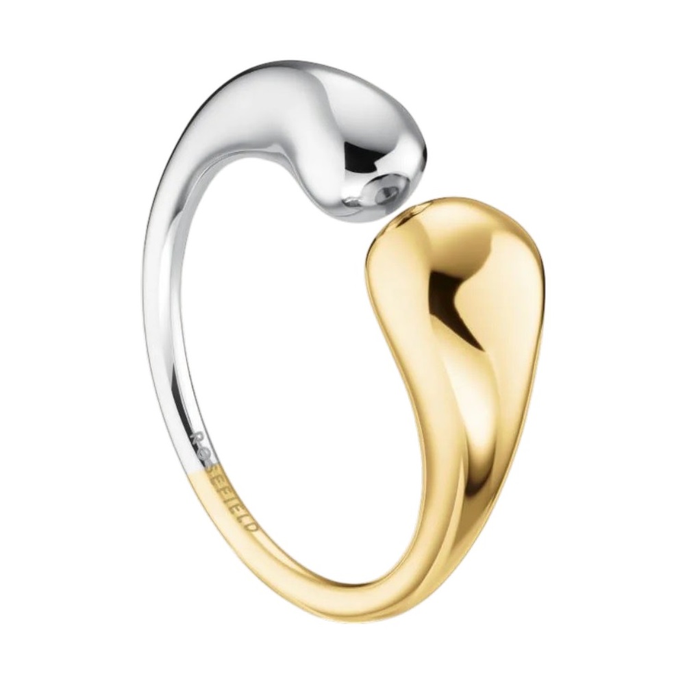 ΔΑΧΤΥΛΙΔΙ ROSEFIELD Duotone Ring από Δίχρωμο Επιχρυσωμένο Ανοξείδωτο Ατσαλι JRDD52D-J1262 - 