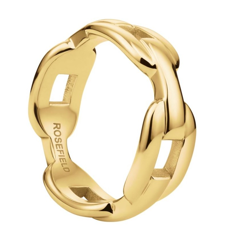 ΔΑΧΤΥΛΙΔΙ ROSEFIELD Linked Ring από Επιχρυσωμένο Ανοξείδωτο Ατσαλι JRLR56G-J774 - 