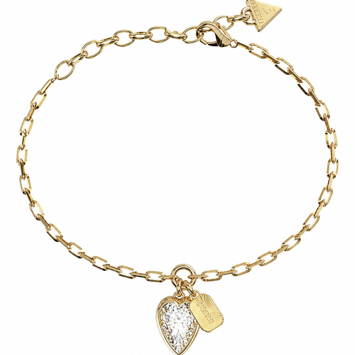BRACELET Crystal Love GUESS Jewellery from Gold-Plated Stainless Steel with Zircon Stones JUBB06360JWYGL - 