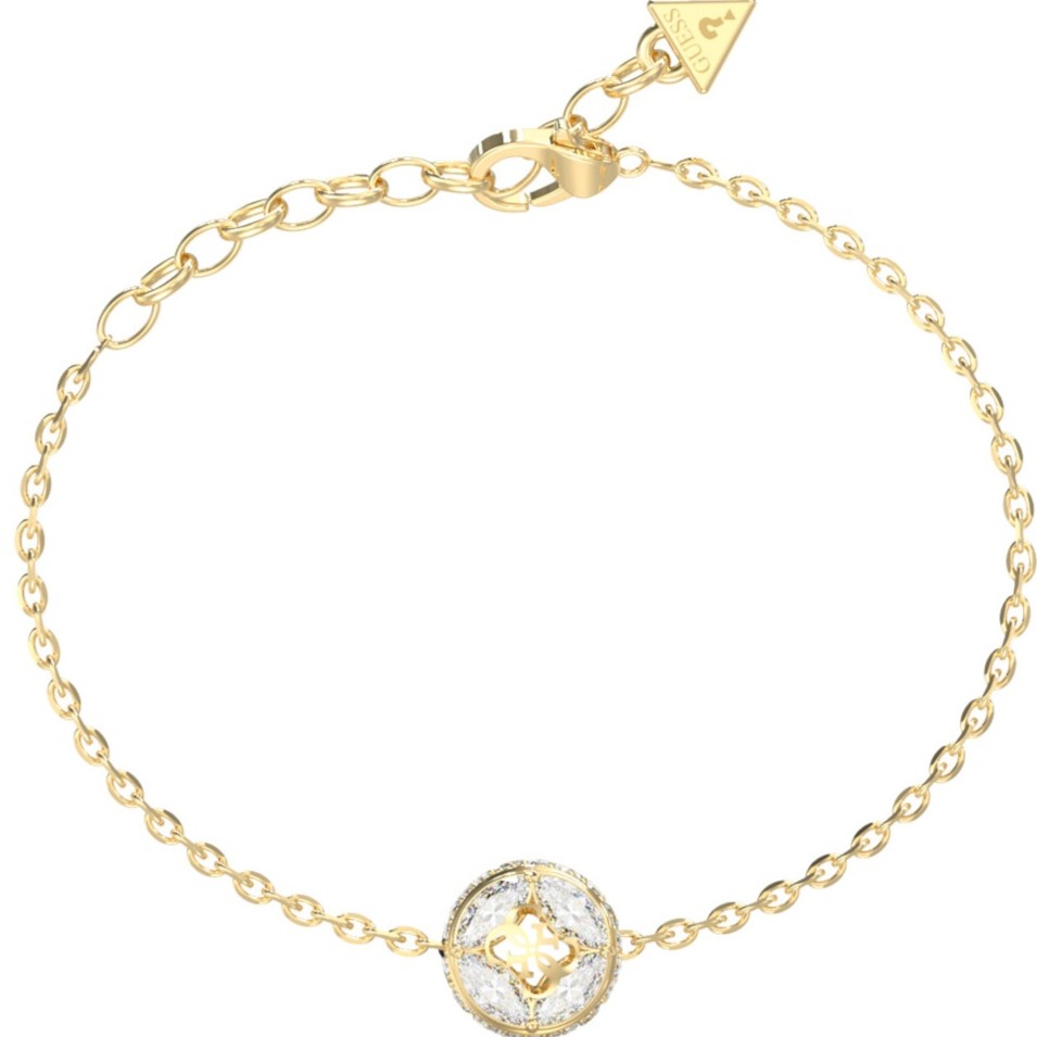 BRACELET 4G Supreme GUESS Jewellery from Gold-Plated Stainless Steel with Zircon Stones JUBB06397JWYGL - 