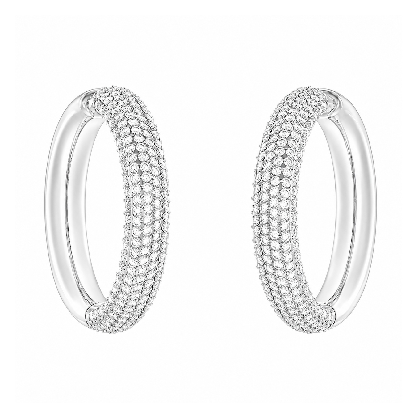 ΣΚΟΥΛΑΡΙΚΙΑ Κρίκοι Madison GUESS Jewellery από Ανοξείδωτο Ατσάλι με Πέτρες Ζιργκόν JUBE06425JWRHT/U - 
