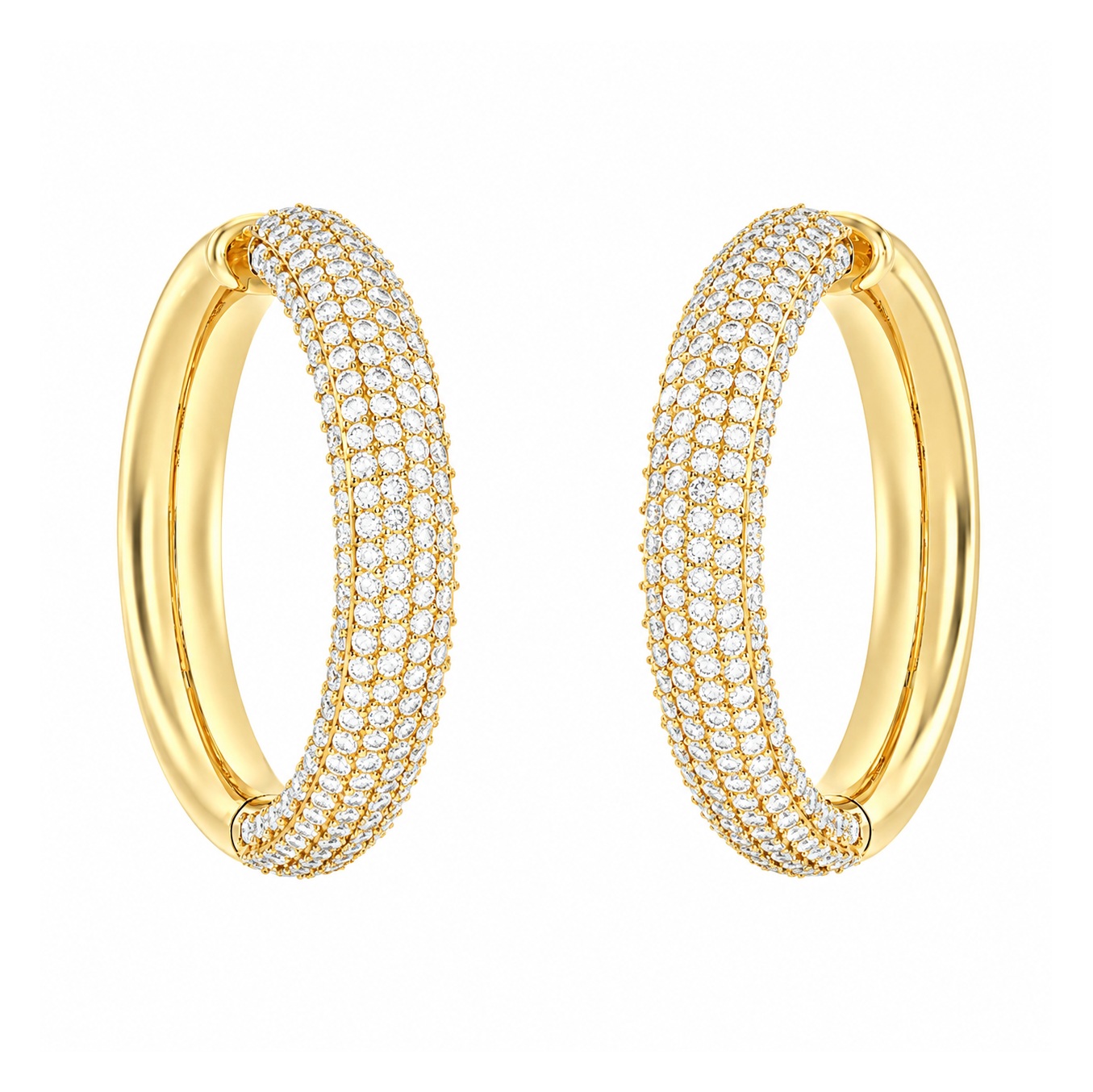 ΣΚΟΥΛΑΡΙΚΙΑ Κρίκοι Madison GUESS Jewellery από Επιχρυσωμένο Ανοξείδωτο Ατσάλι με Πέτρες Ζιργκόν JUBE06425JWYGT/U - 