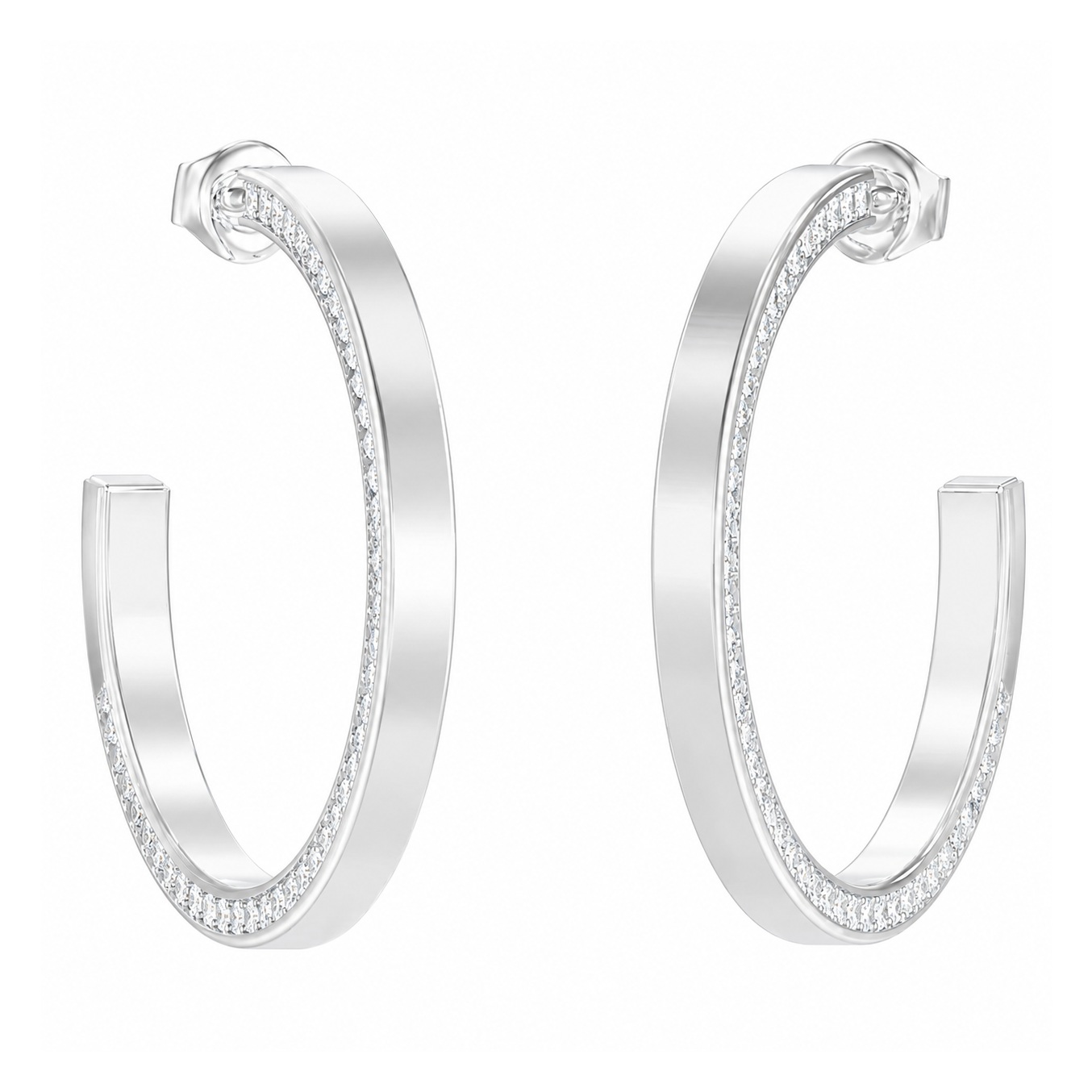 ΣΚΟΥΛΑΡΙΚΙΑ Κρίκοι Madison GUESS Jewellery από Ανοξείδωτο Ατσάλι με Πέτρες Ζιργκόν JUBE06437JWRHT/U - 
