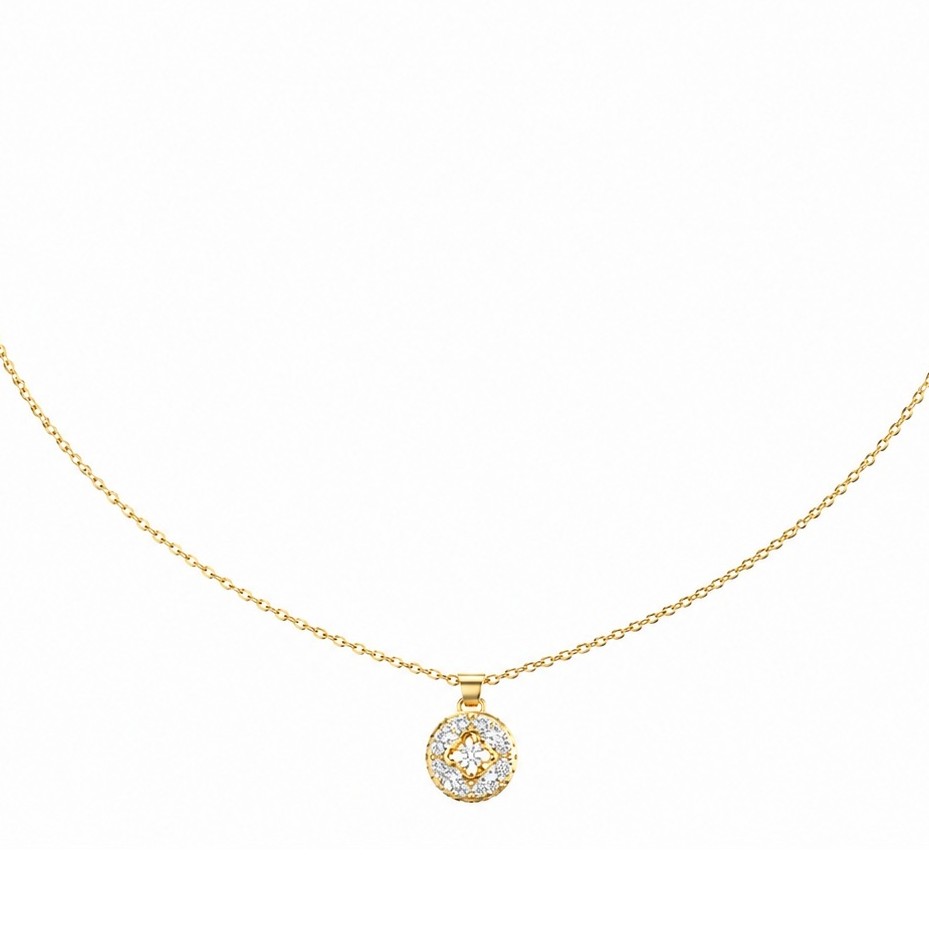 ΚΟΛΙΕ 4G Supreme GUESS Jewellery από Επιχρυσωμένο Ανοξείδωτο Ατσάλι με Πέτρες Ζιργκόν JUBN06393JWYGT/U - 