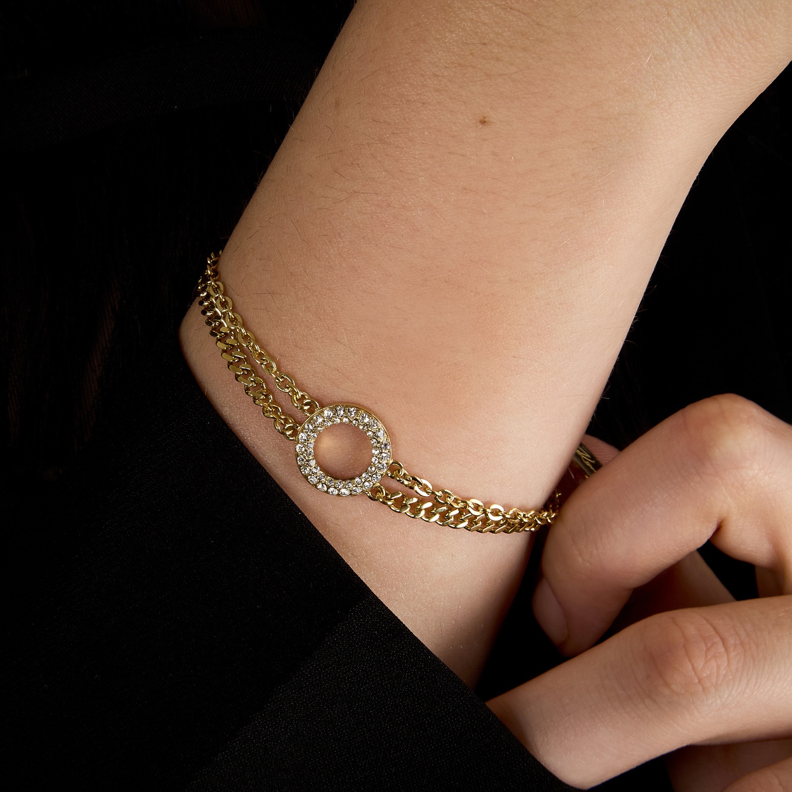 ΒΡΑΧΙΟΛΙ Crystals KARL LAGERFELD από Επιχρυσωμένο Ανοξείδωτο Ατσάλι με Πέτρες Ζιργκόν KLAYC56 - 5