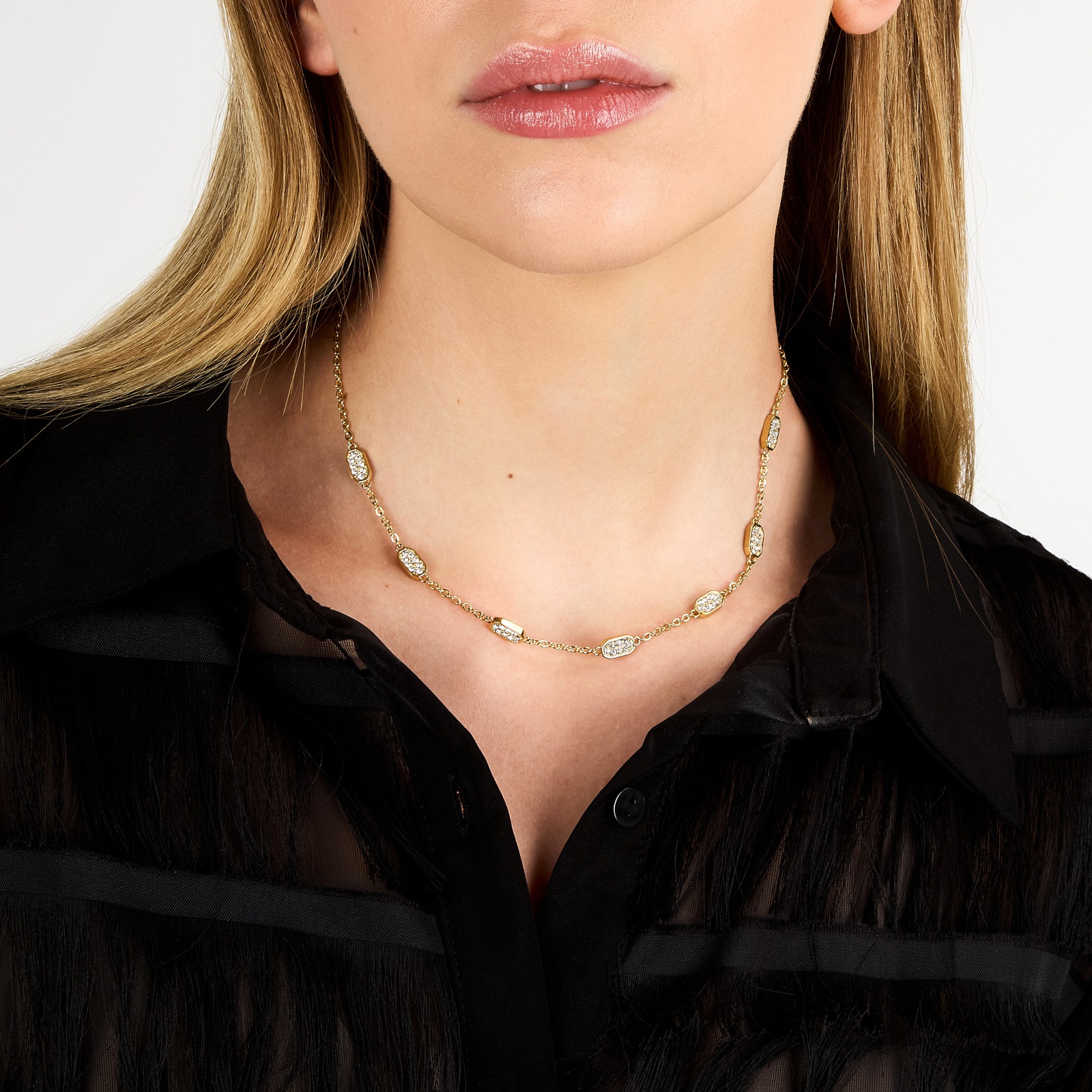 ΚΟΛΙΕ Crystals KARL LAGERFELD από Επιχρυσωμένο Ανοξείδωτο Ατσάλι με Πέτρες Ζιργκόν KLAYC58 - 5