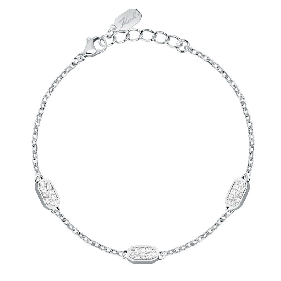 ΒΡΑΧΙΟΛΙ Crystals KARL LAGERFELD από Ανοξείδωτο Ατσάλι με Πέτρες Ζιργκόν KLAYC65 - 