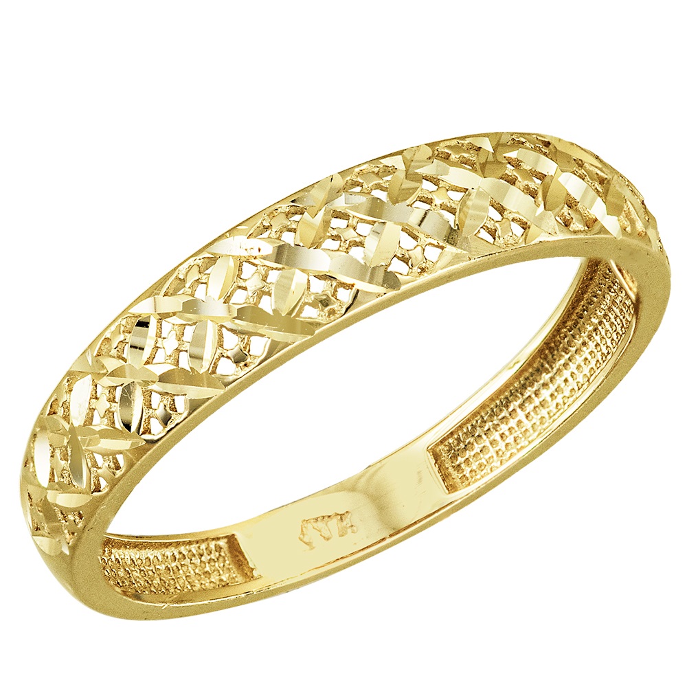 RING SENZIO Collection K14 Yellow Gold 5LAV.KR1415 - 