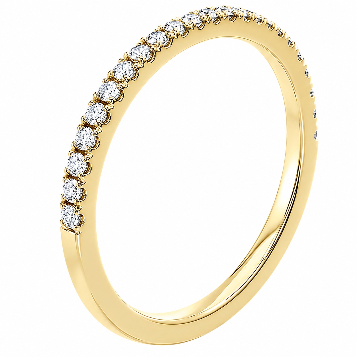ΔΑΧΤΥΛΙΔΙ Σειρέ SENZIO Collection Κ14 Κίτρινο Χρυσό με Lab-Grown Diamonds 0.4ct L00045Y - 