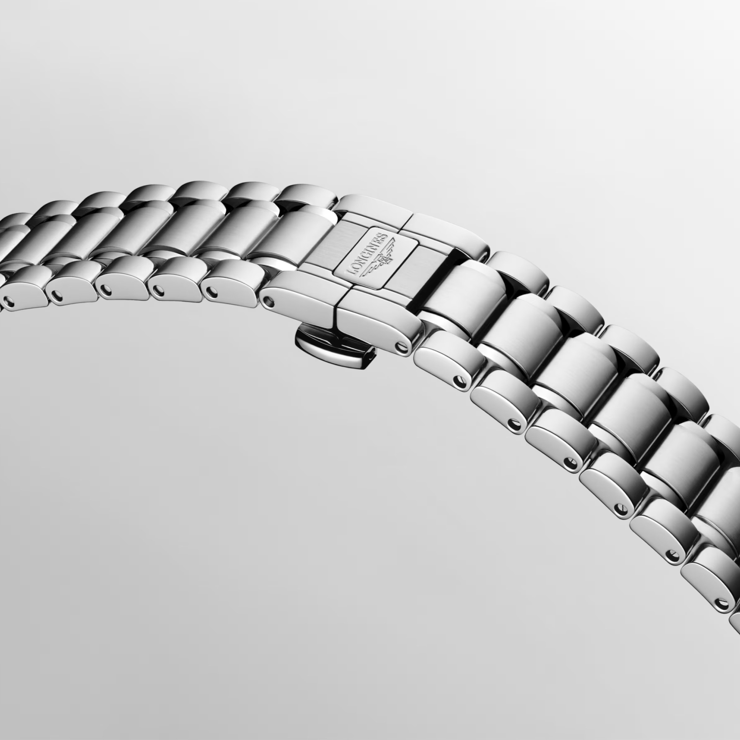 LONGINES Master Collection Lady's Light Blue Dial with Diamonds 34mm Silver Stainless Steel Bracelet L24504976 - 5