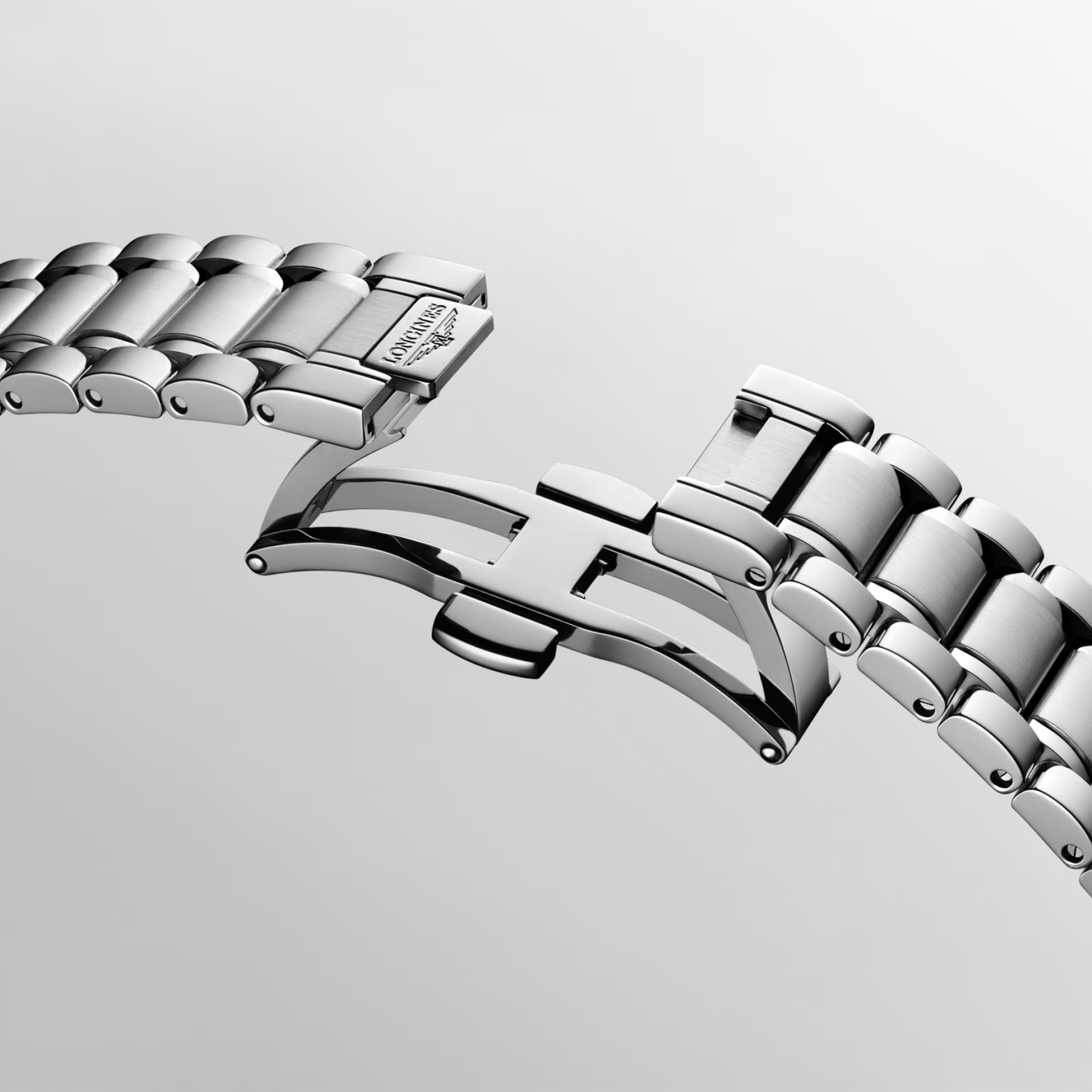 LONGINES Master Collection Lady's Light Blue Dial with Diamonds 34mm Silver Stainless Steel Bracelet L24504976 - 6