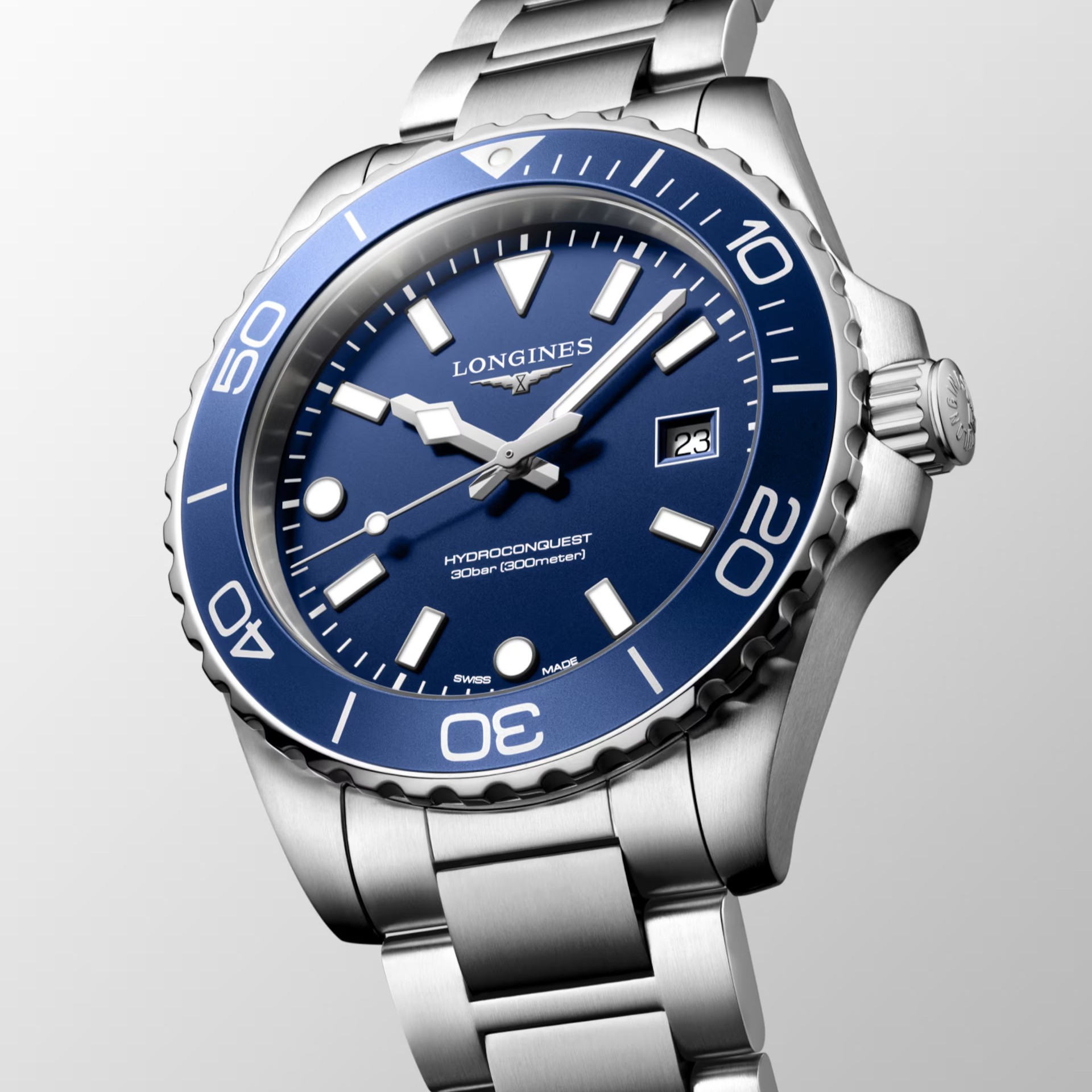 LONGINES HydroConquest Quartz Blue Dial 42mm Silver Stainless Steel Bracelet L37694966 - 4