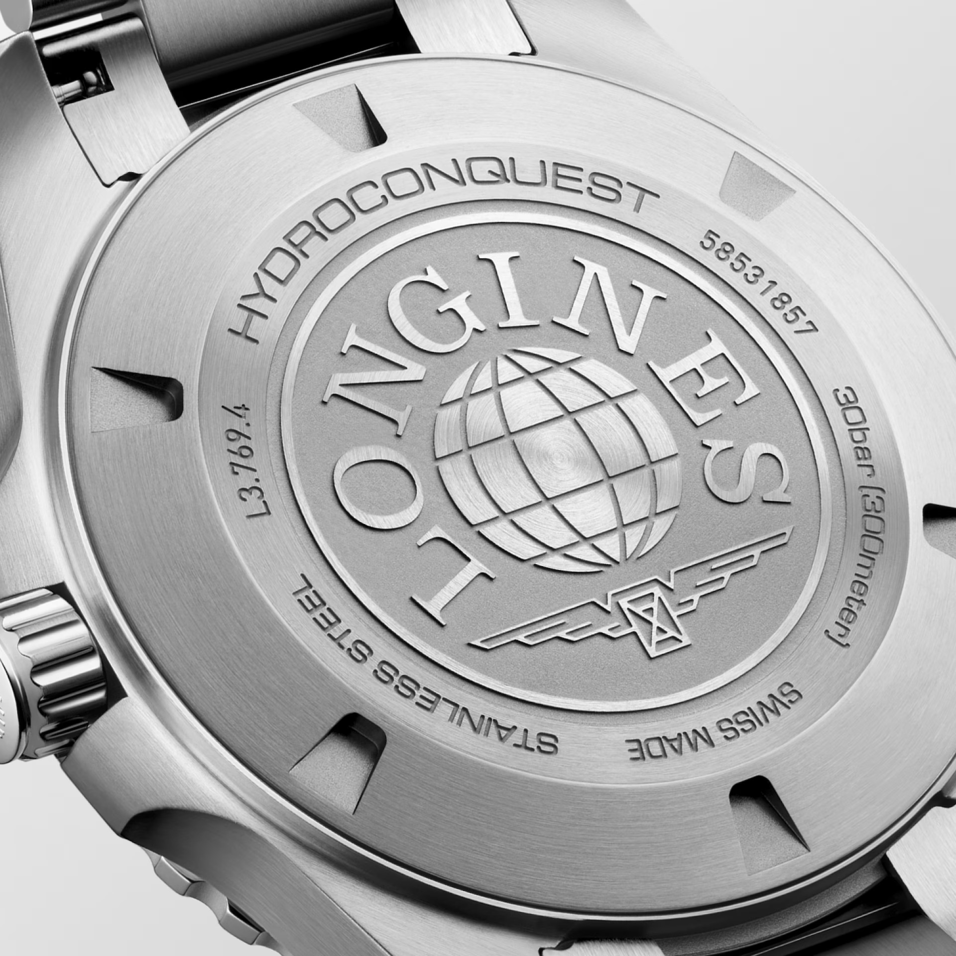 LONGINES HydroConquest Quartz Blue Dial 42mm Silver Stainless Steel Bracelet L37694966 - 3