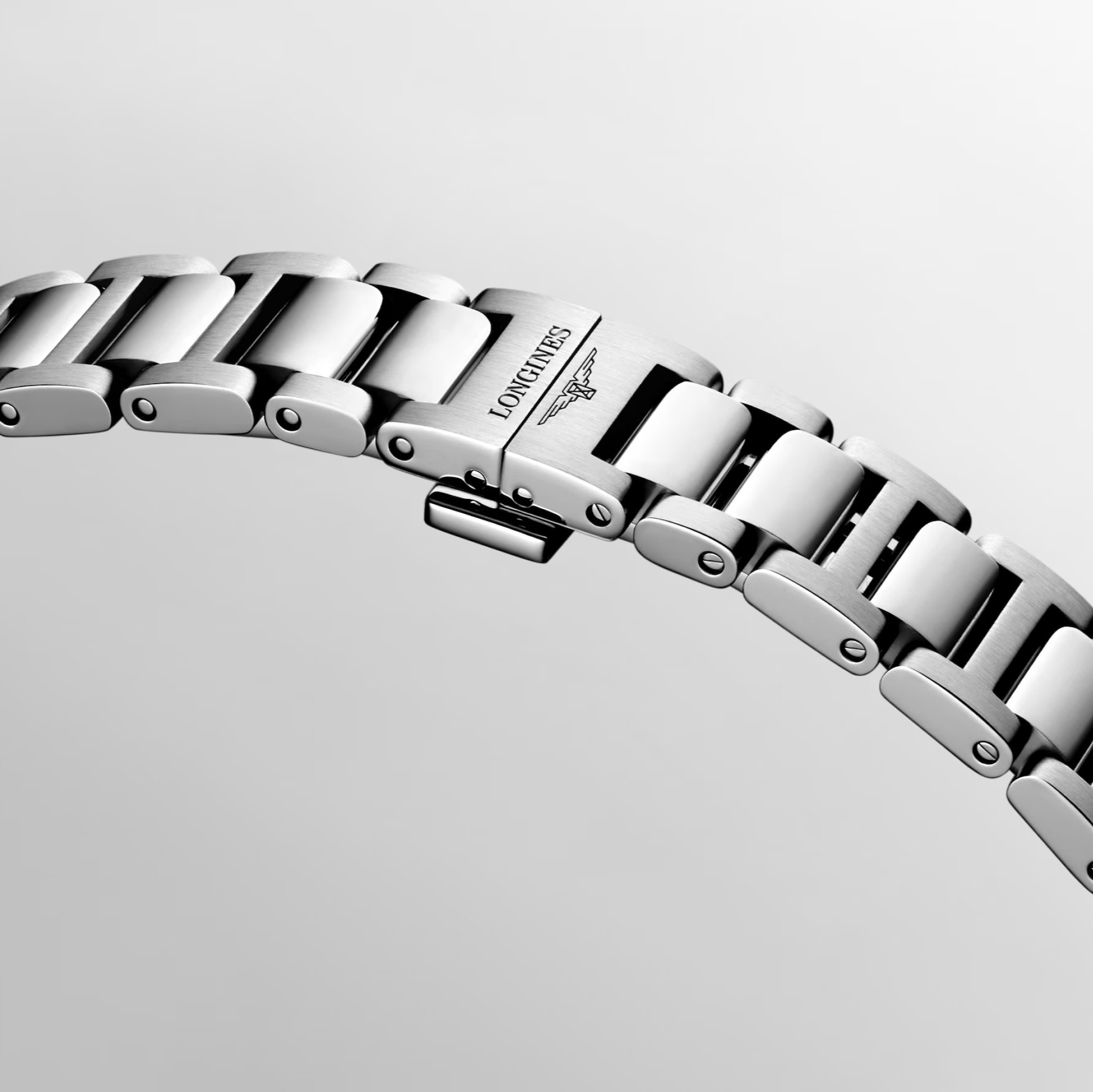 LONGINES Conquest Quartz White Pearl Dial with Diamonds 30mm Silver Stainless Steel Bracelet L33504876 - 6