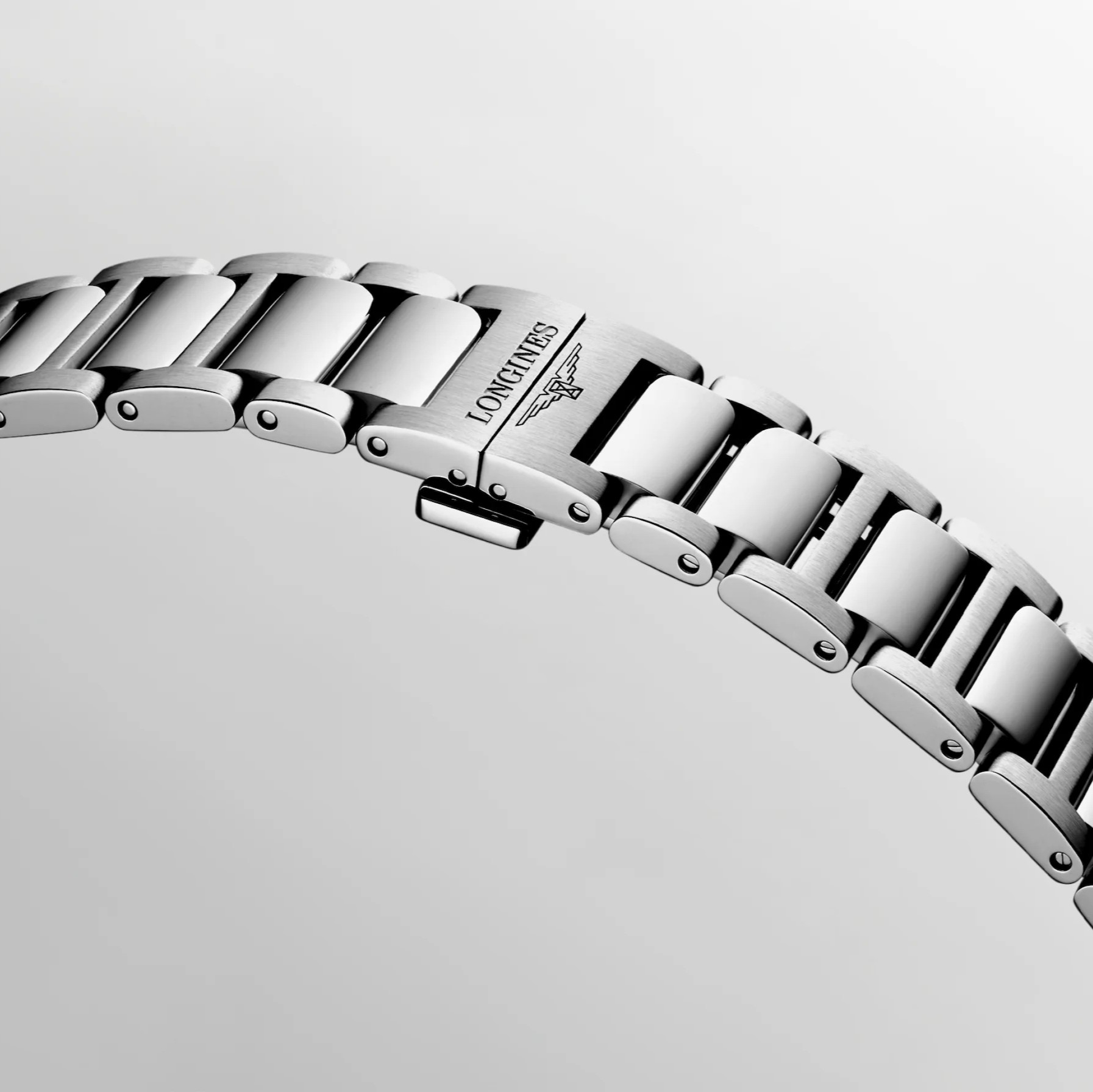 LONGINES Conquest Quartz White Sandblasted Dial 38mm Silver Stainless Steel Bracelet L37504126 - 3