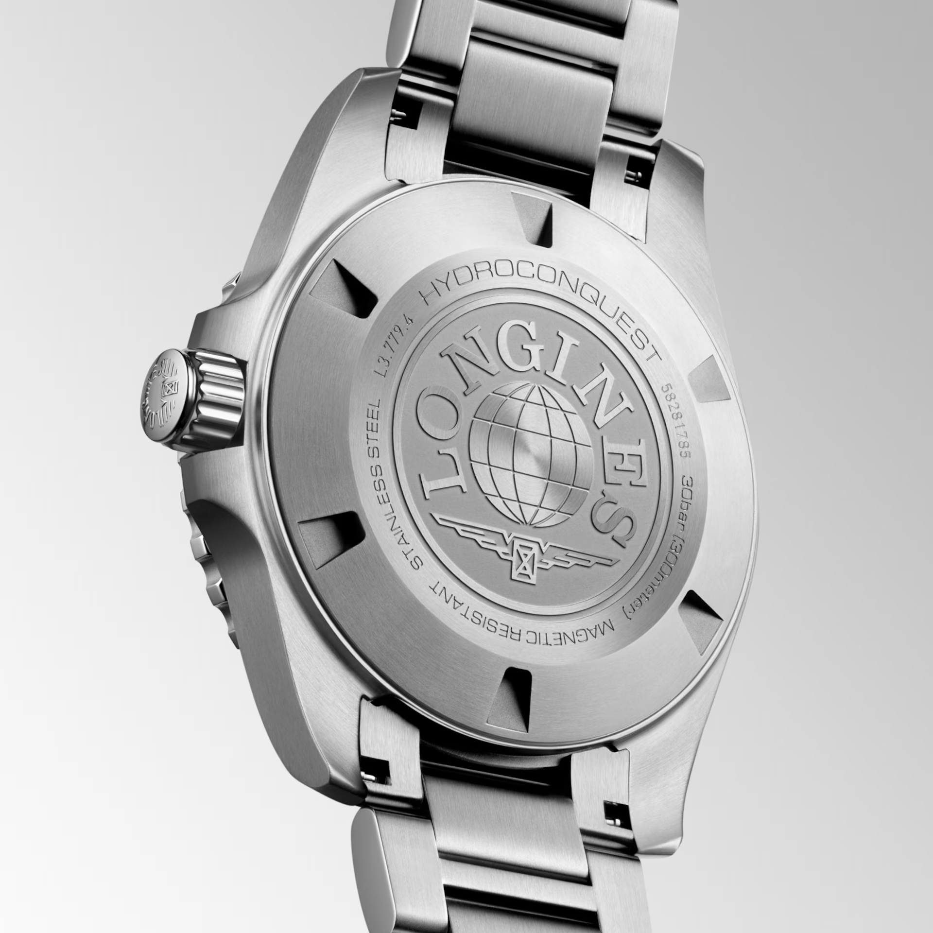 LONGINES HydroConquest Ceramic Automatic Green Dial 39mm Silver Stainless Steel Bracelet L37794066 - 3