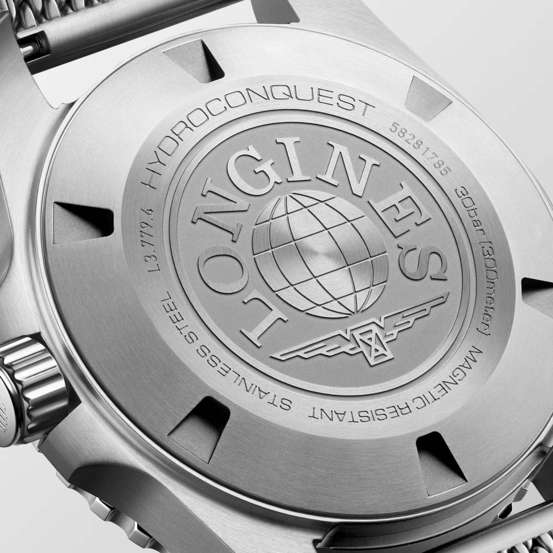LONGINES HydroConquest Ceramic Automatic Black Dial 39mm Silver Stainless Steel Milanese Bracelet L37794906 - 3
