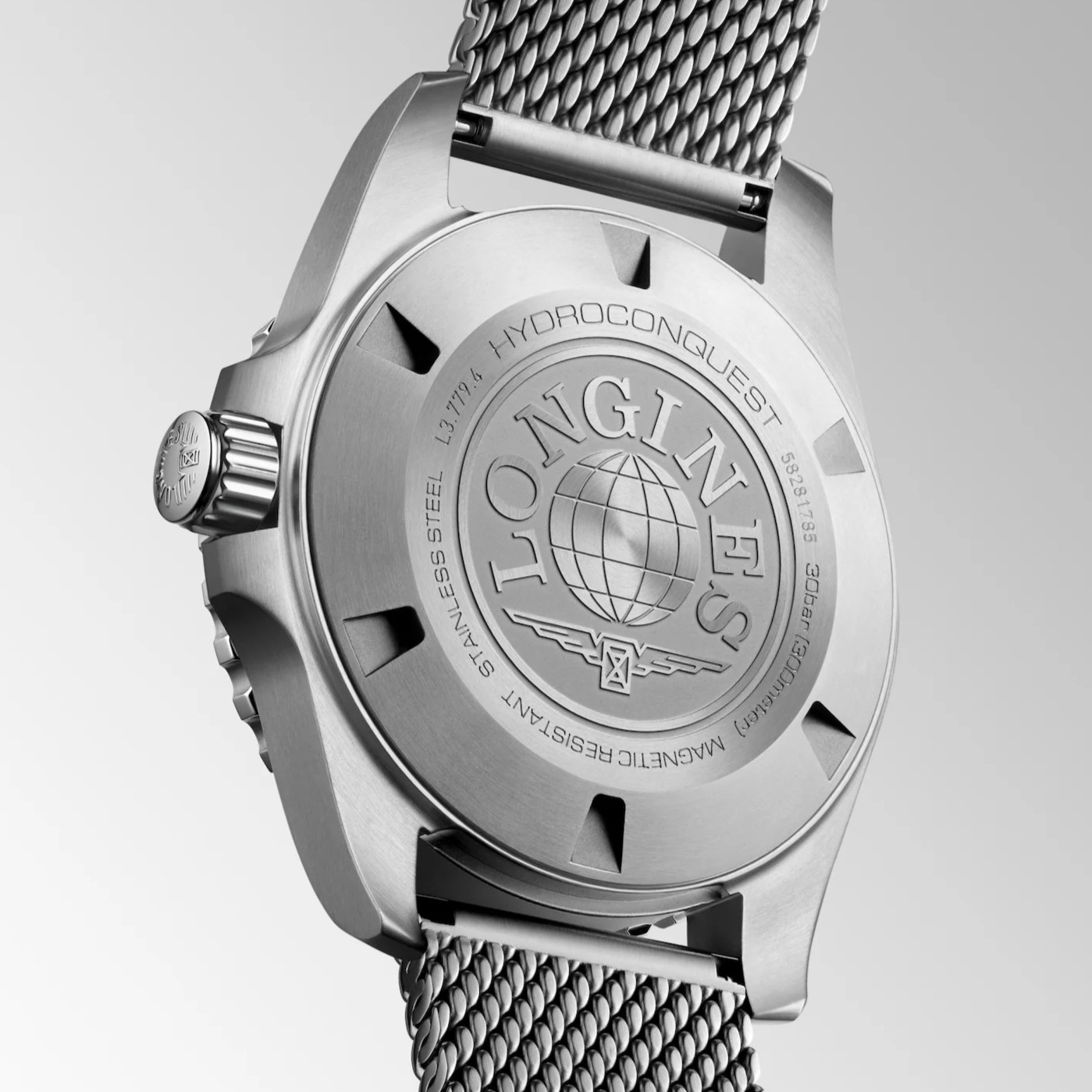 LONGINES HydroConquest Ceramic Automatic Black Dial 39mm Silver Stainless Steel Milanese Bracelet L37794906 - 5