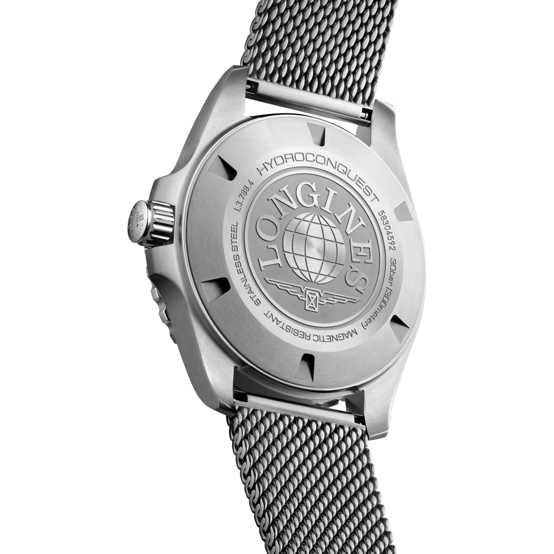 LONGINES HydroConquest Ceramic Automatic Black Dial 42mm Silver Stainless Steel Milanese Bracelet L37884906 - 6