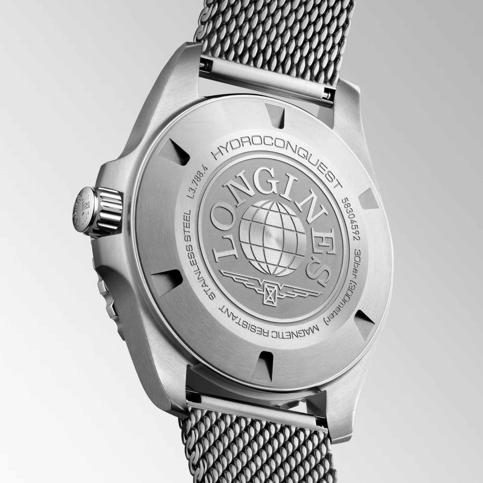 LONGINES HydroConquest Ceramic Automatic Black Dial 42mm Silver Stainless Steel Milanese Bracelet L37884906 - 8