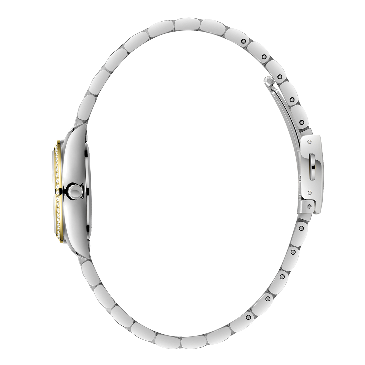 LEE COOPER Lady's White Pearl Dial 26mm Two-Tone Gold Stainless Steel Bracelet LC08155.220 - 4