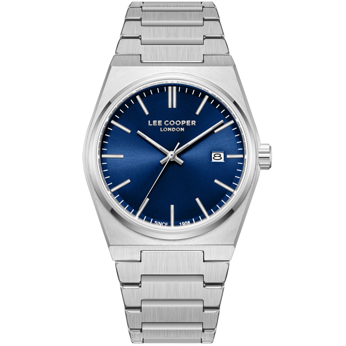 LEE COOPER Blue Dial 40mm Silver Stainless Steel Bracelet LC08196.390 - 
