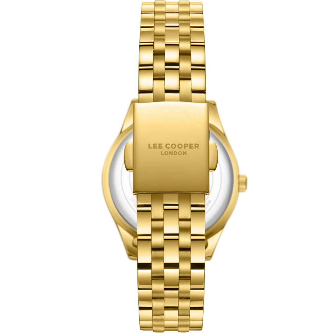 LEE COOPER Lady's White Pearl Dial 33mm Gold Stainless Steel Bracelet LC08211.120 - 4