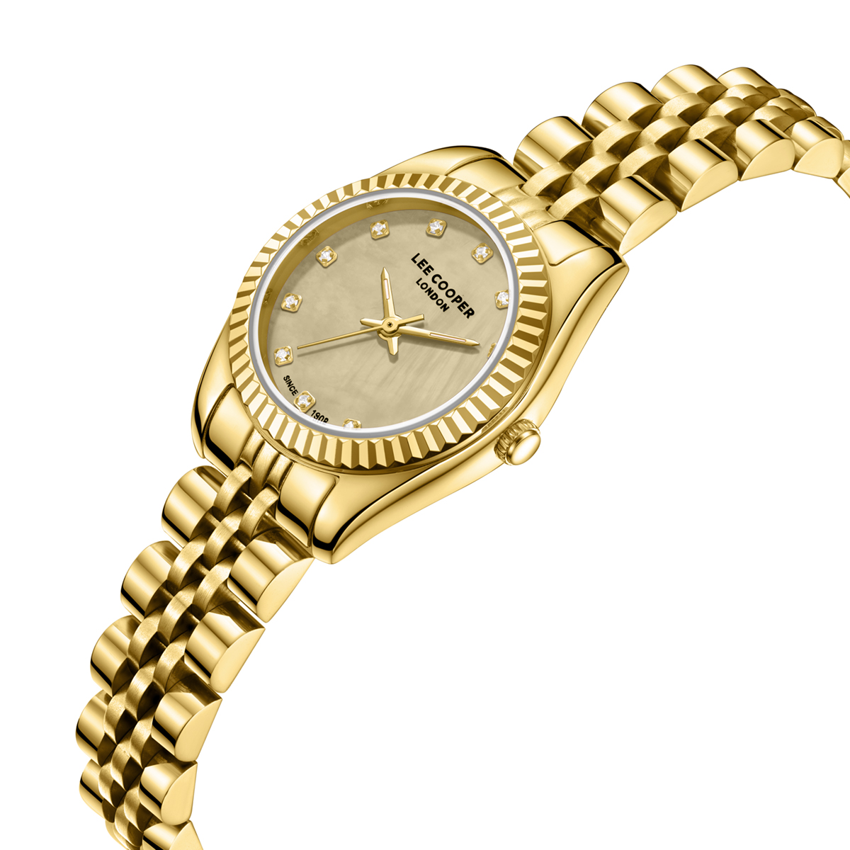 LEE COOPER Lady's Gold Dial 25mm Gold Stainless Steel Bracelet LC08243.110 - 