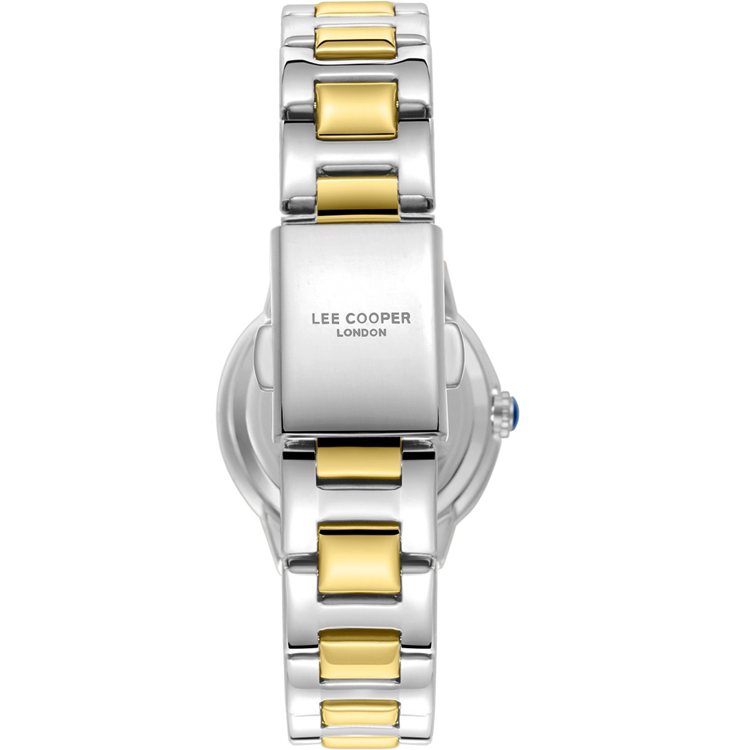 LEE COOPER Lady's Crystals Silver Dial 30mm Two Tone Gold Stainless Steel Bracelet LC08295.220 - 4