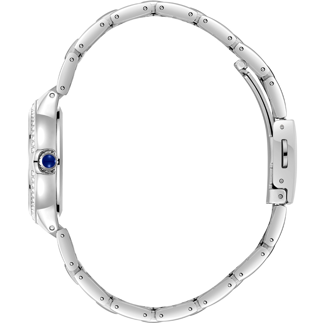 LEE COOPER Lady's Crystals White Pearl Dial Dial 30mm Silver Stainless Steel Bracelet LC08295.320 - 3