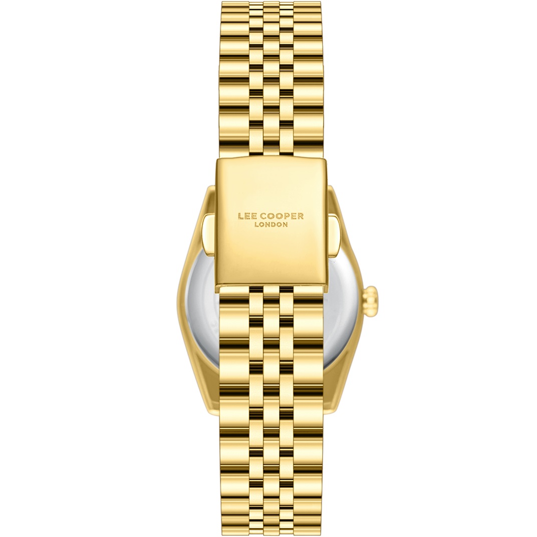 LEE COOPER Lady's White Pearl Dial 30mm Gold Stainless Steel Bracelet LC08303.120 - 4