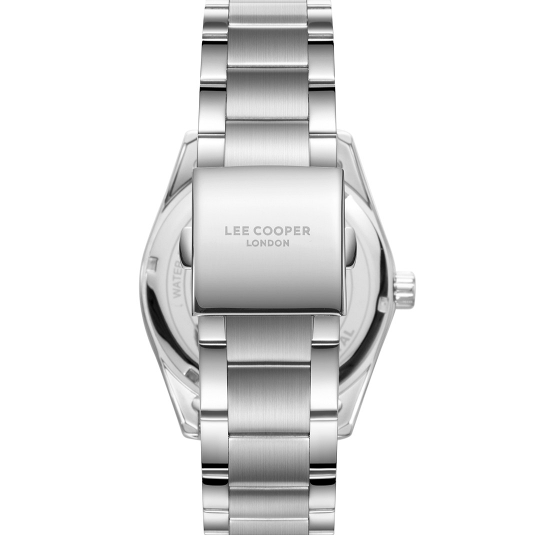 LEE COOPER Black Dial 42mm Silver Stainless Steel Bracelet LC08340.350 - 4