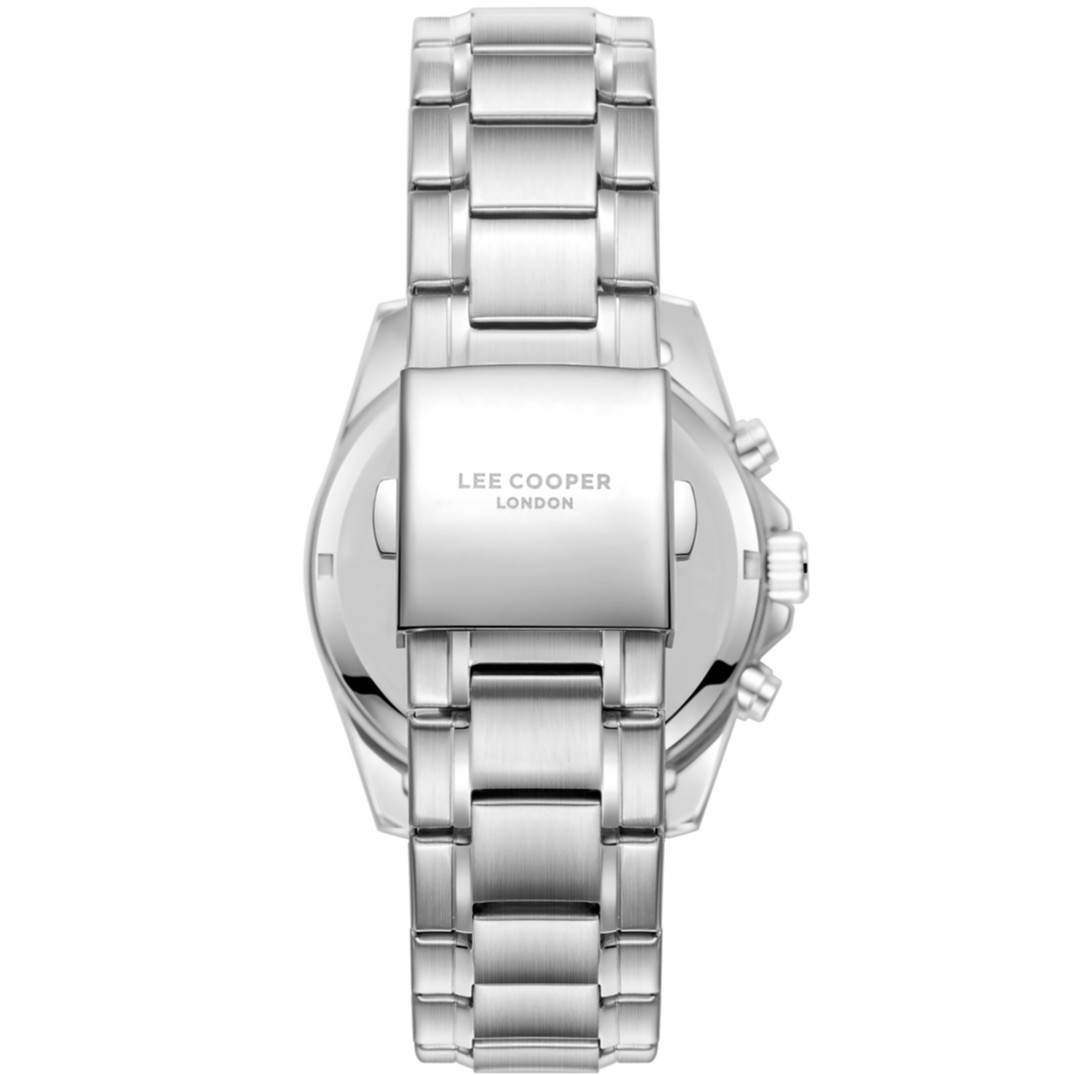 LEE COOPER Multifunction Black Dial 42mm Silver Stainless Steel Bracelet LC08355.350 - 4