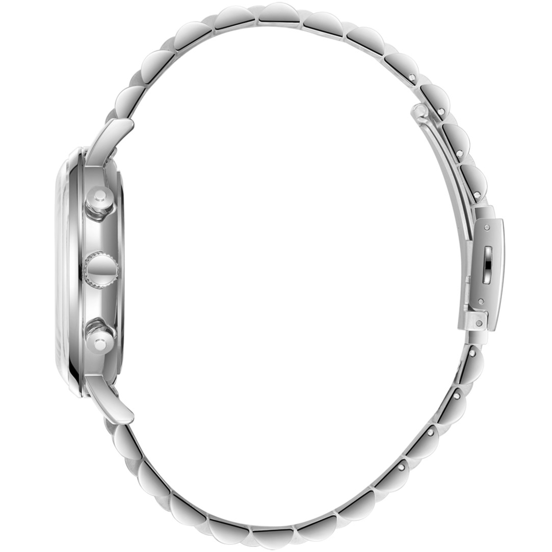 LEE COOPER Multifunction Black Dial 42mm Silver Stainless Steel Bracelet LC08372.350 - 3