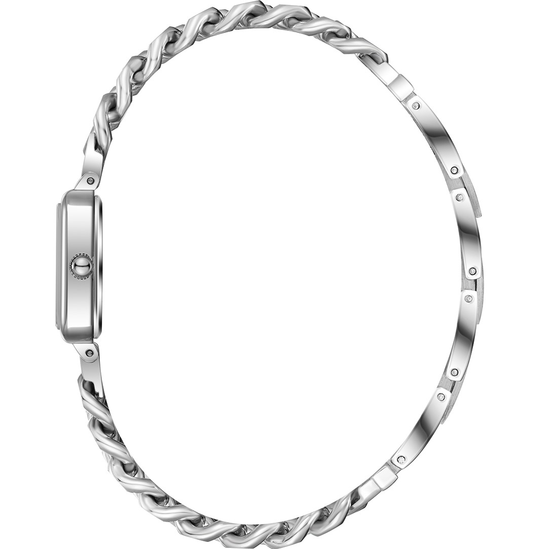 LEE COOPER Lady's Silver Dial 17.5mm Two-Tone Gold Stainless Steel Bracelet LC08384.230 - 3