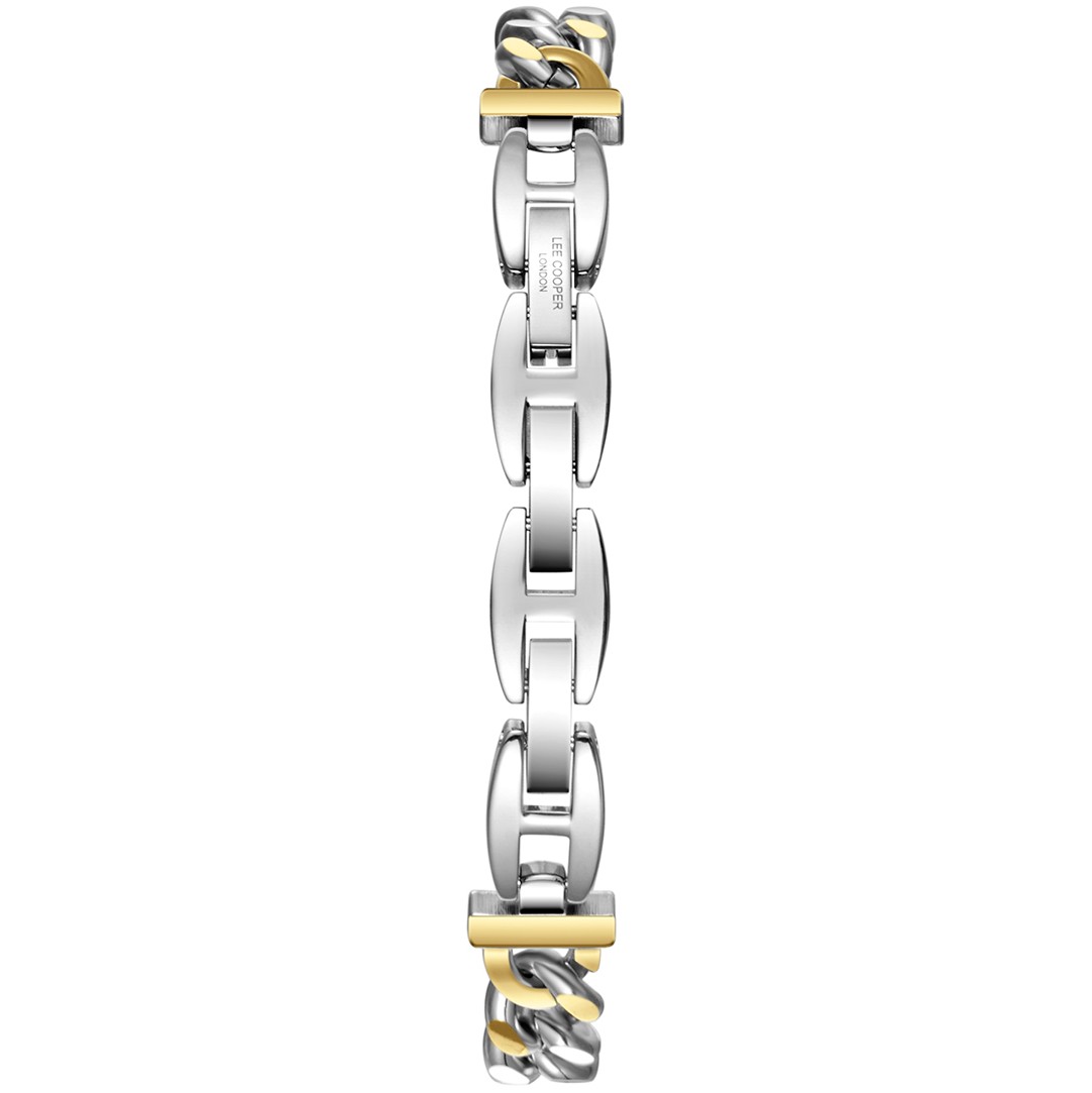 LEE COOPER Lady's Silver Dial 17.5mm Two-Tone Gold Stainless Steel Bracelet LC08384.230 - 4