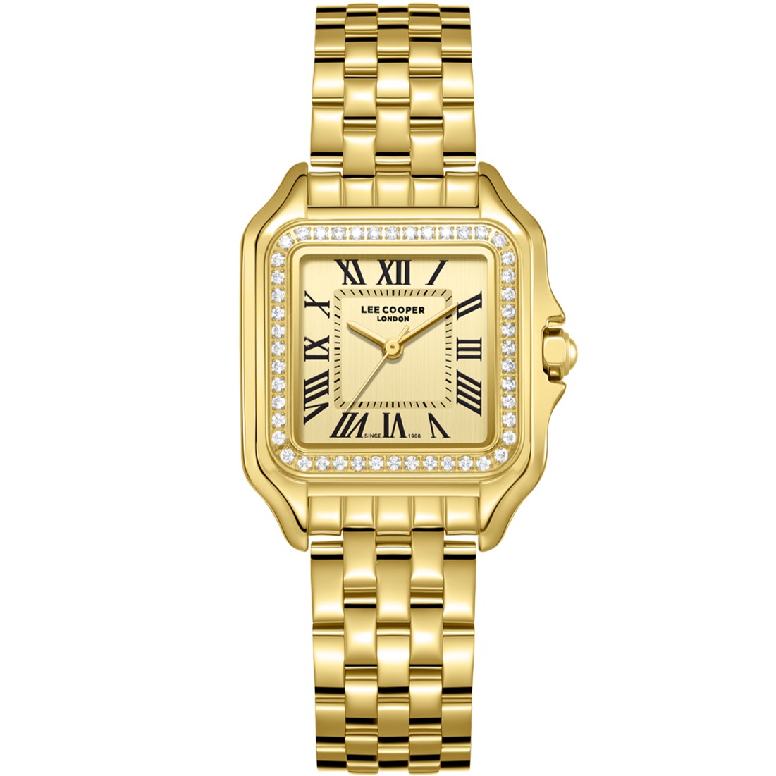 LEE COOPER Lady's Gold Dial 29mm Gold Stainless Steel Bracelet LC08398.110 - 
