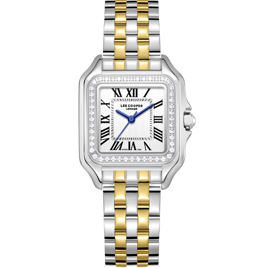 LEE COOPER Lady's Silver Dial 29mm Two-Tone Gold Stainless Steel Bracelet LC08398.230 - 