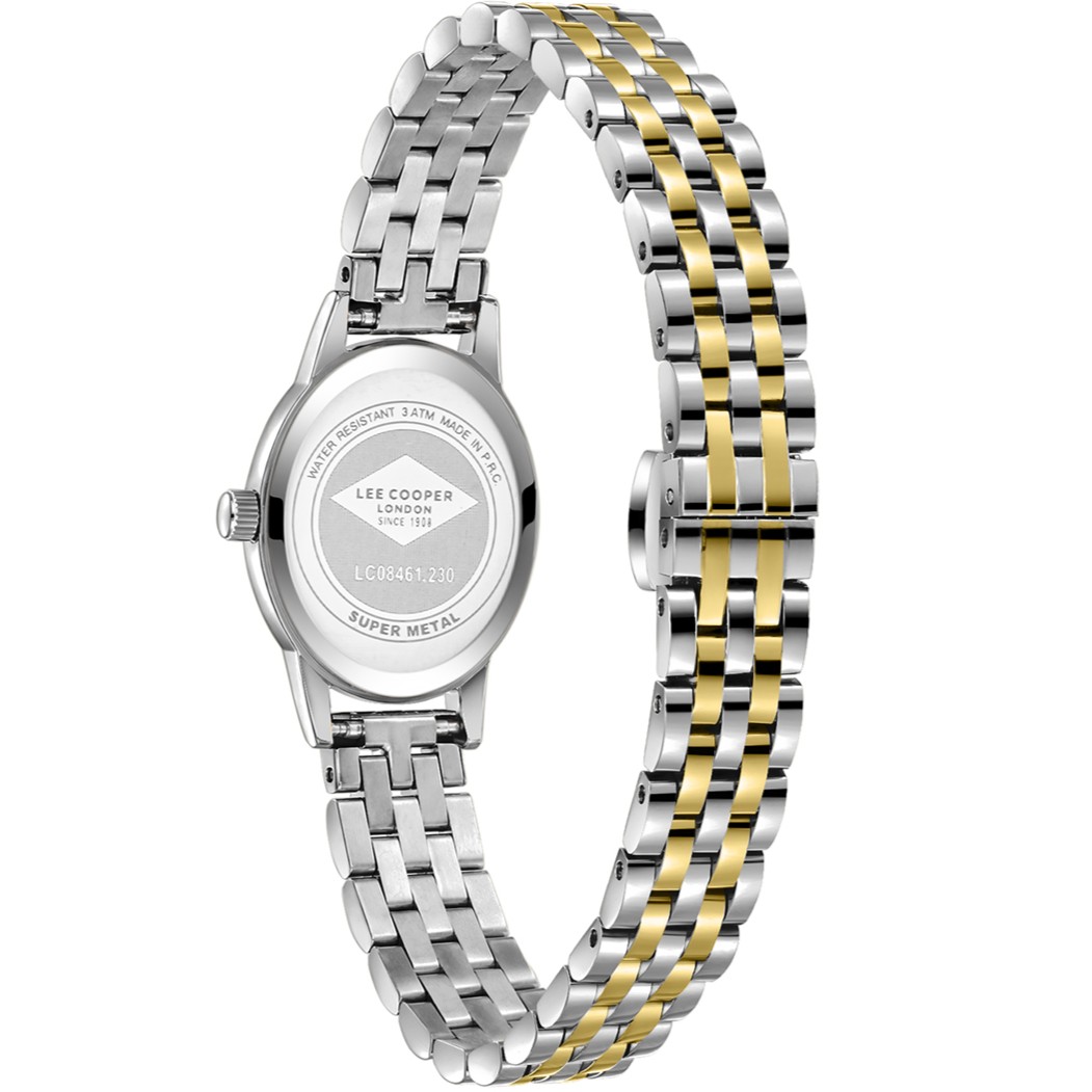 LEE COOPER Lady's Silver Dial 22mm Two-Tone Gold Stainless Steel Bracelet LC08461.230 - 3