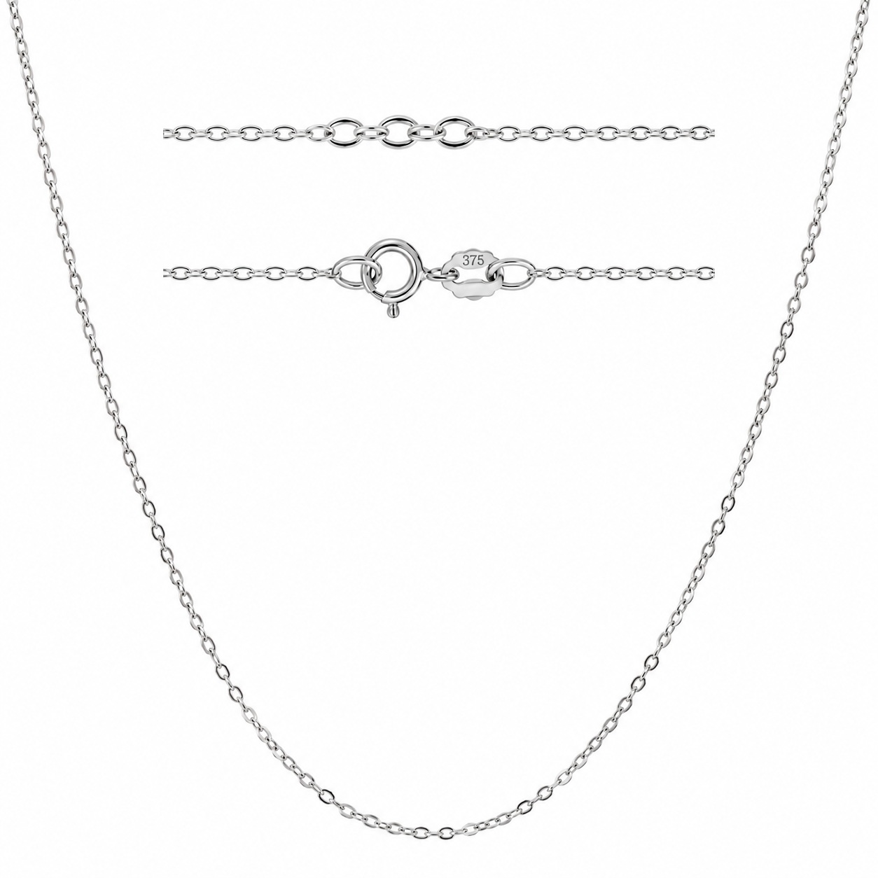 CHAIN Forzata Light K9 45cm White Gold LF040W-K9.45 - 
