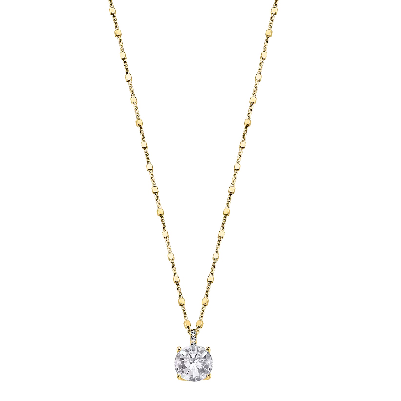 ΜΕΝΤΑΓΙΟΝ Μονόπετρο Silver LOTUS Jewellery από Επιχρυσωμένο Ασήμι 925° με Πέτρες Ζιργκόν LP2005-1/5 - 