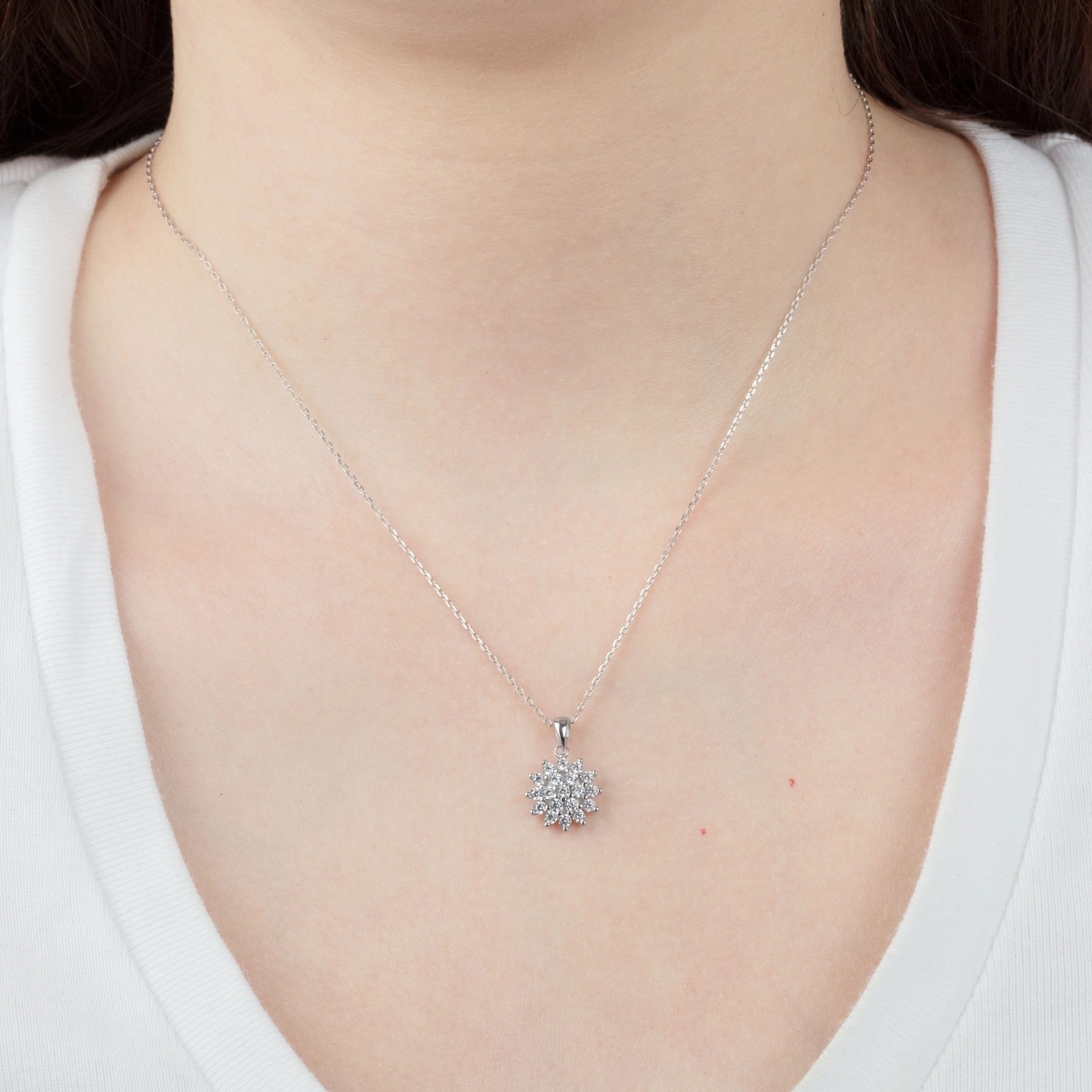 ΜΕΝΤΑΓΙΟΝ Silver LOTUS Jewellery από Ασήμι 925° με Πέτρες Ζιργκόν LP3081-1/1 - 