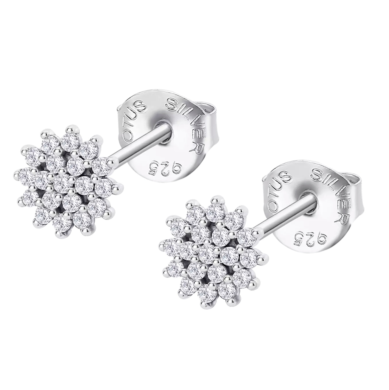 ΣΚΟΥΛΑΡΙΚΙΑ Silver LOTUS Jewellery από Ασήμι 925° με Πέτρες Ζιργκόν LP3081-4/1 - 