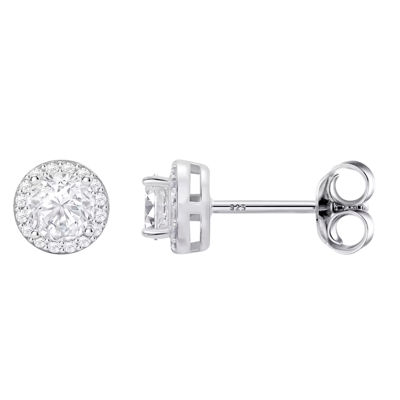 ΣΚΟΥΛΑΡΙΚΙΑ Ροζέτα Silver LOTUS Jewellery από Ασήμι 925° με Πέτρες Ζιργκόν LP3104-4/1 - 
