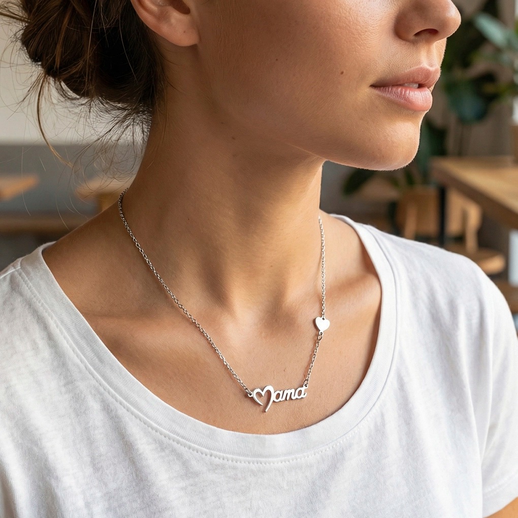 ΚΟΛΙΕ Mama LOTUS Silver Jewellery από Ασήμι 925° LP3405-1/1 - 