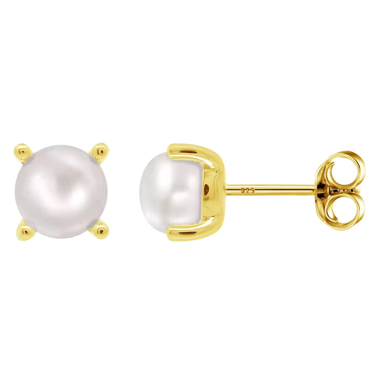 ΣΚΟΥΛΑΡΙΚΙΑ Silver LOTUS Jewellery από Επιχρυσωμένο Ασήμι 925° με Μαργαριτάρι LP3409-4/4 - 