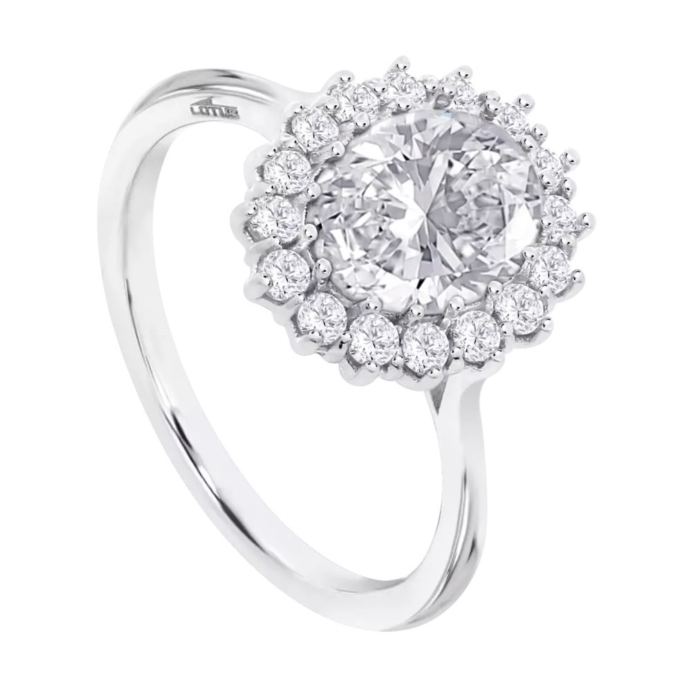 ΔΑΧΤΥΛΙΔΙ Ροζέτα LOTUS Silver Jewellery από Ασήμι 925° με Πέτρες Ζιργκόν LP3459-3/214 - 