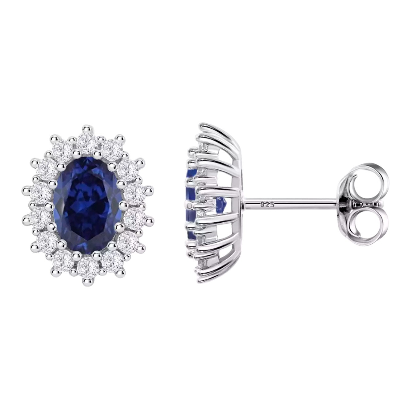LOTUS Silver Jewellery Rosette Earrings from Silver 925° with Zircon Stones LP3459-4/1 - 