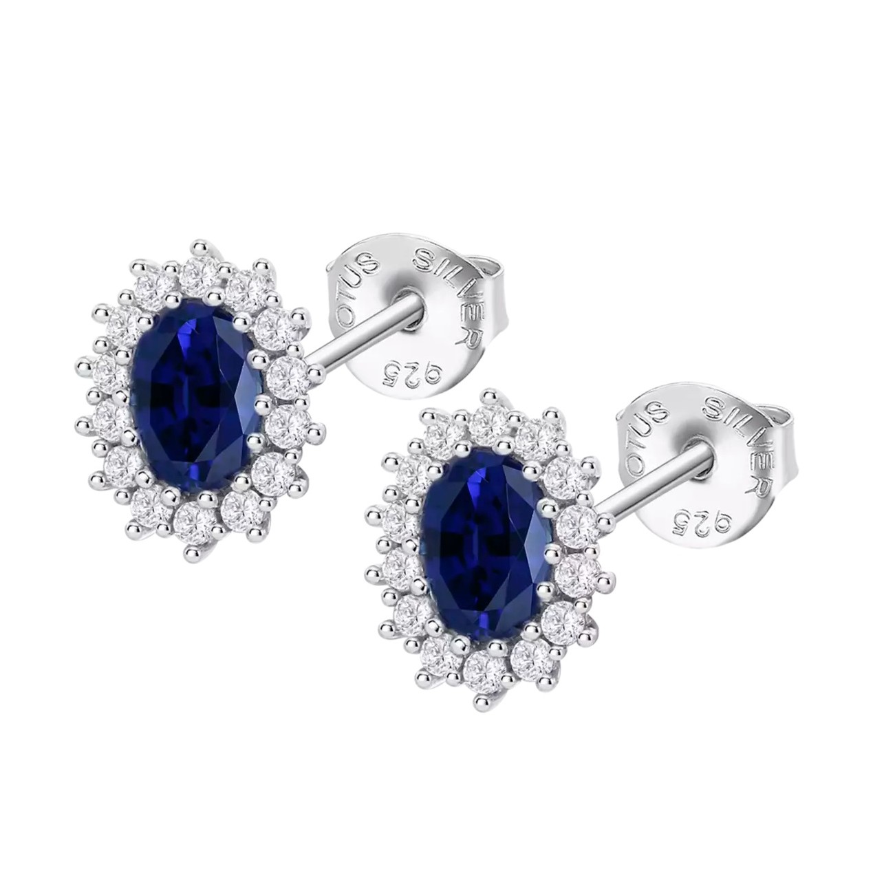 LOTUS Silver Jewellery Rosette Earrings from Silver 925° with Zircon Stones LP3459-4/1 - 