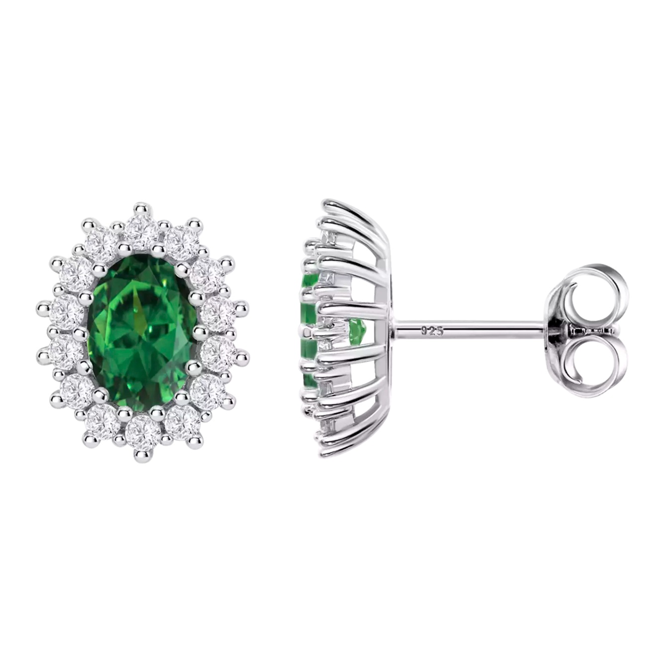 ΣΚΟΥΛΑΡΙΚΙΑ Ροζέτα LOTUS Silver Jewellery από Ασήμι 925° με Πέτρες Ζιργκόν LP3459-4/3 - 